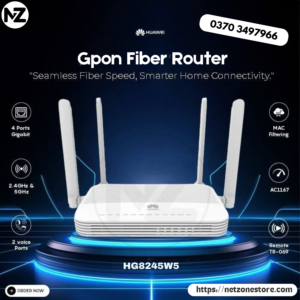 Huawei EG8245W5 Dual-Band AC1750 EPON Router front view