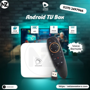 Etisalat Android Box | Etisalat Android TV Box DWI259S With Original Remote Version 9 (Branded Used)