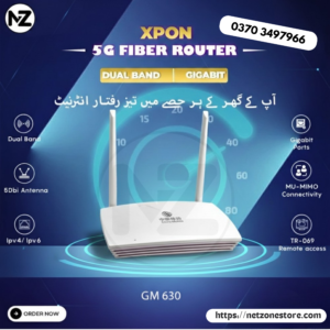 Xpon Fiber Router | ZTE GM630 AC1200 High-Speed Fiber Optic Xpon Router in Pakistan (Branded Used)