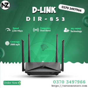 D-Link DIR-853 AC1300 MU-MIMO Wi-Fi Gigabit Router ( Branded Used)