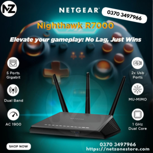 NETGEAR Nighthawk R7000 Smart Wi-Fi Router AC1900 Wireless Speed in Pakistan (Branded Used)