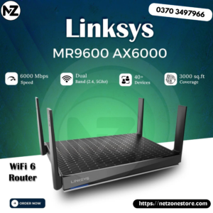 Linksys MR9600 AX6000 Dual-Band Wi-Fi 6 Mesh Gaming Router (Branded Used)