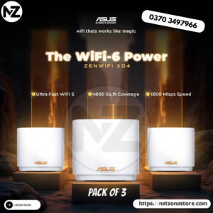 ASUS ZenWiFi XD4 AX1800 Mini Mesh WiFi 6 System 3 pcs Branded Used Pakistan