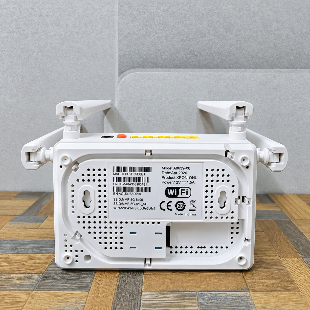Ai639-X6 4 Gigabit GE LAN ports and 2 USB ports
